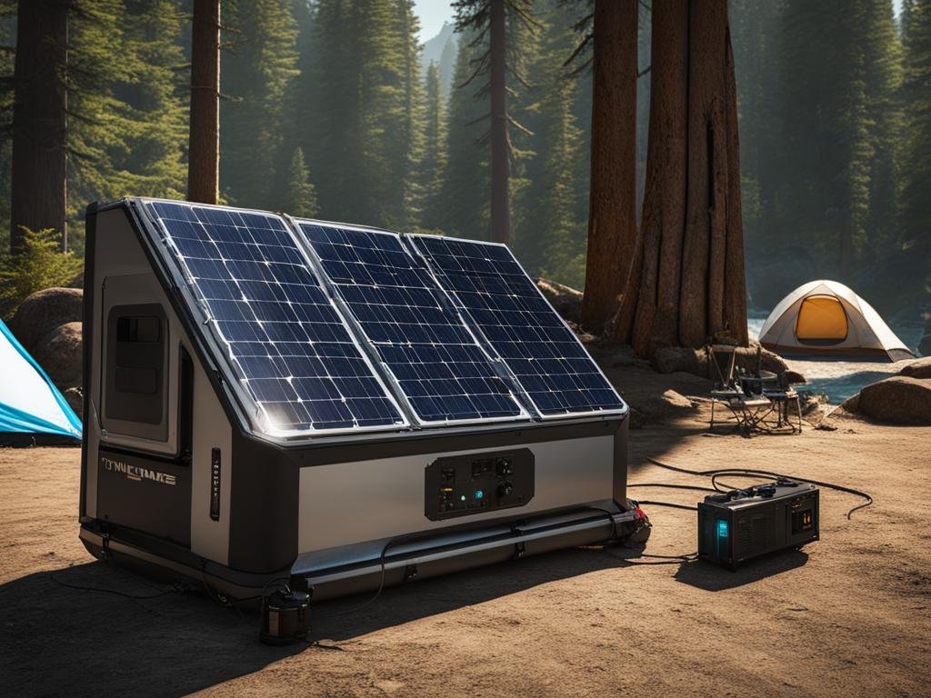 generator and solar panels