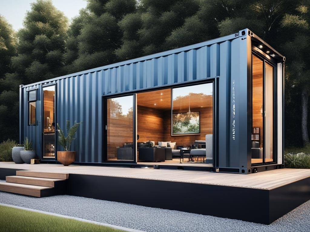 Upscale Living in a Luxury Shipping Container House