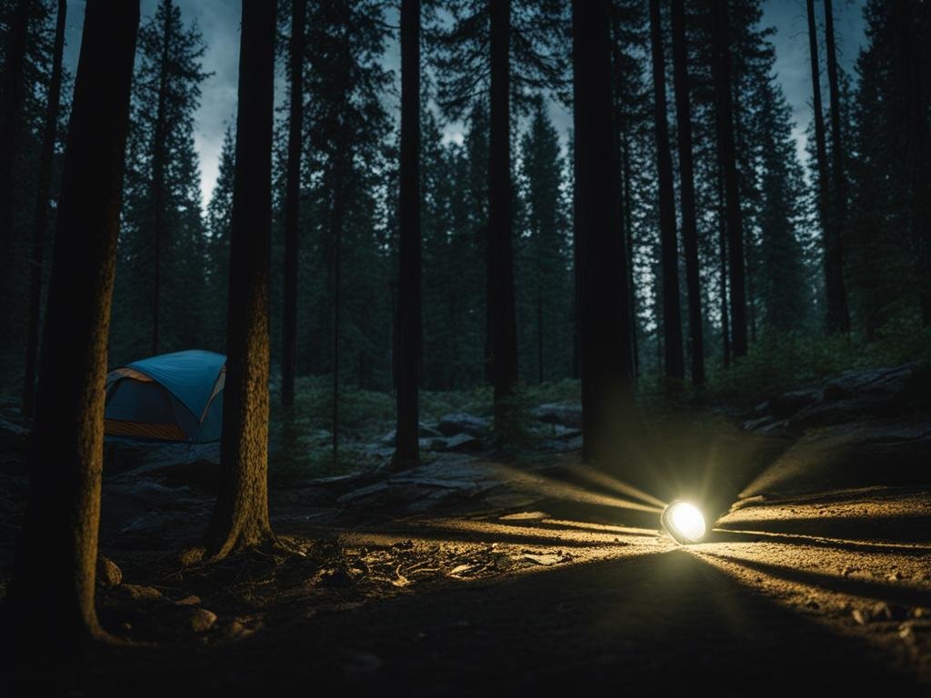 powerful flashlight for off-grid camping